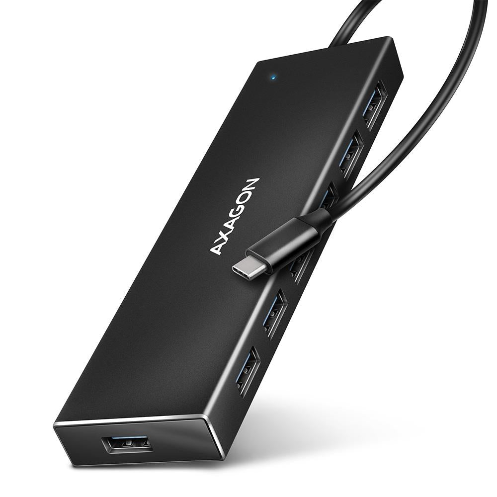 I/O HUB USB-C 7PORT FLAT/0.3M HUE-F7C AXAGON